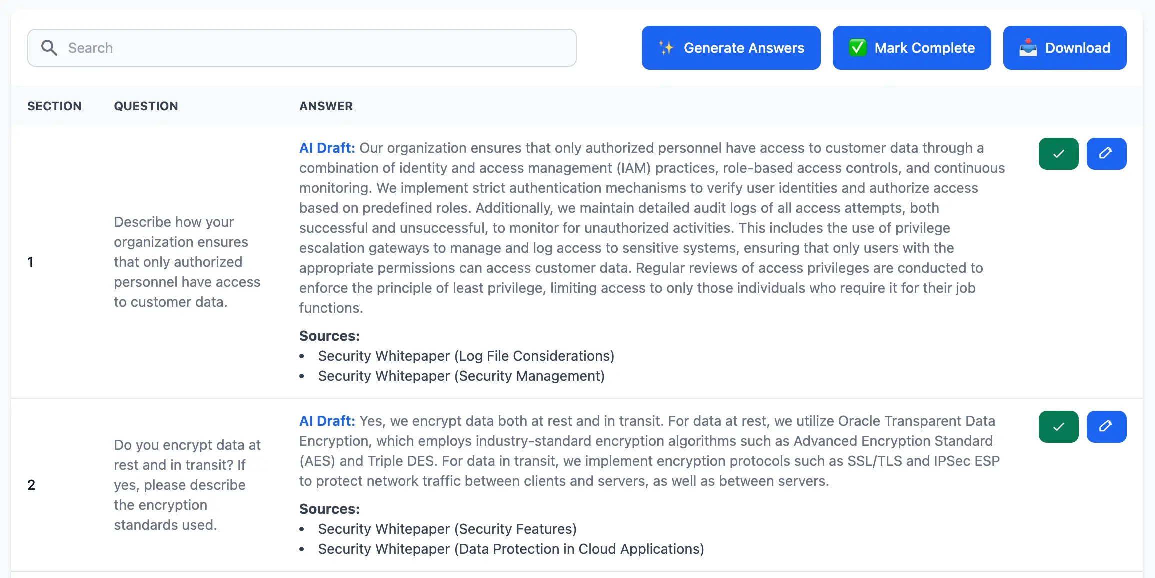 Winify AI platform screenshot
